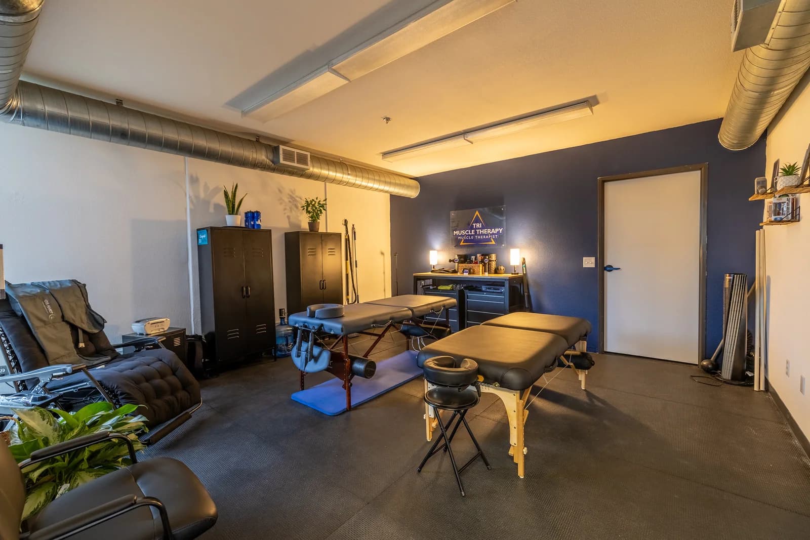 Private on-site recovery and bodywork room inside One Life CrossFit