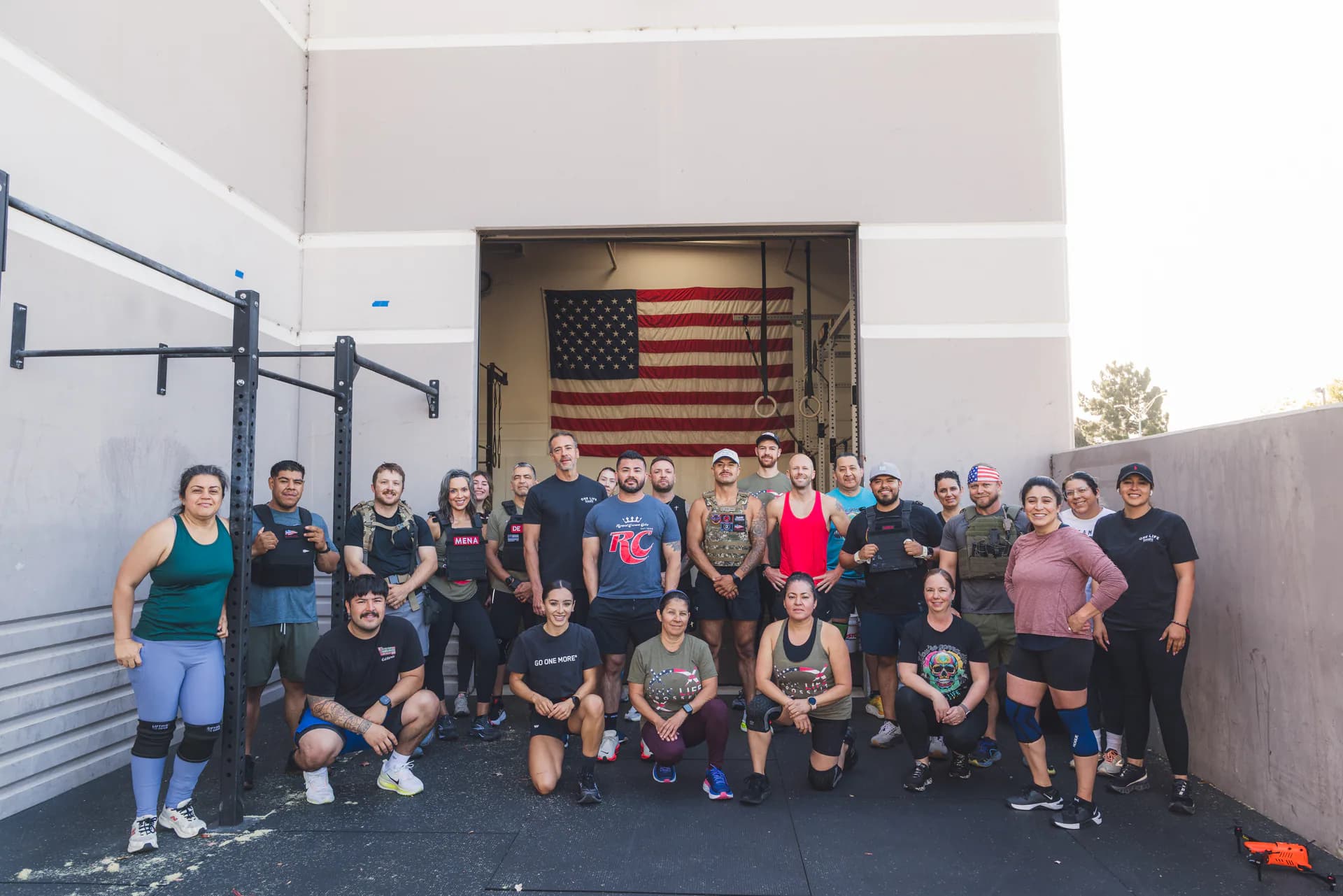 One Life members together outside the Santa Maria gym