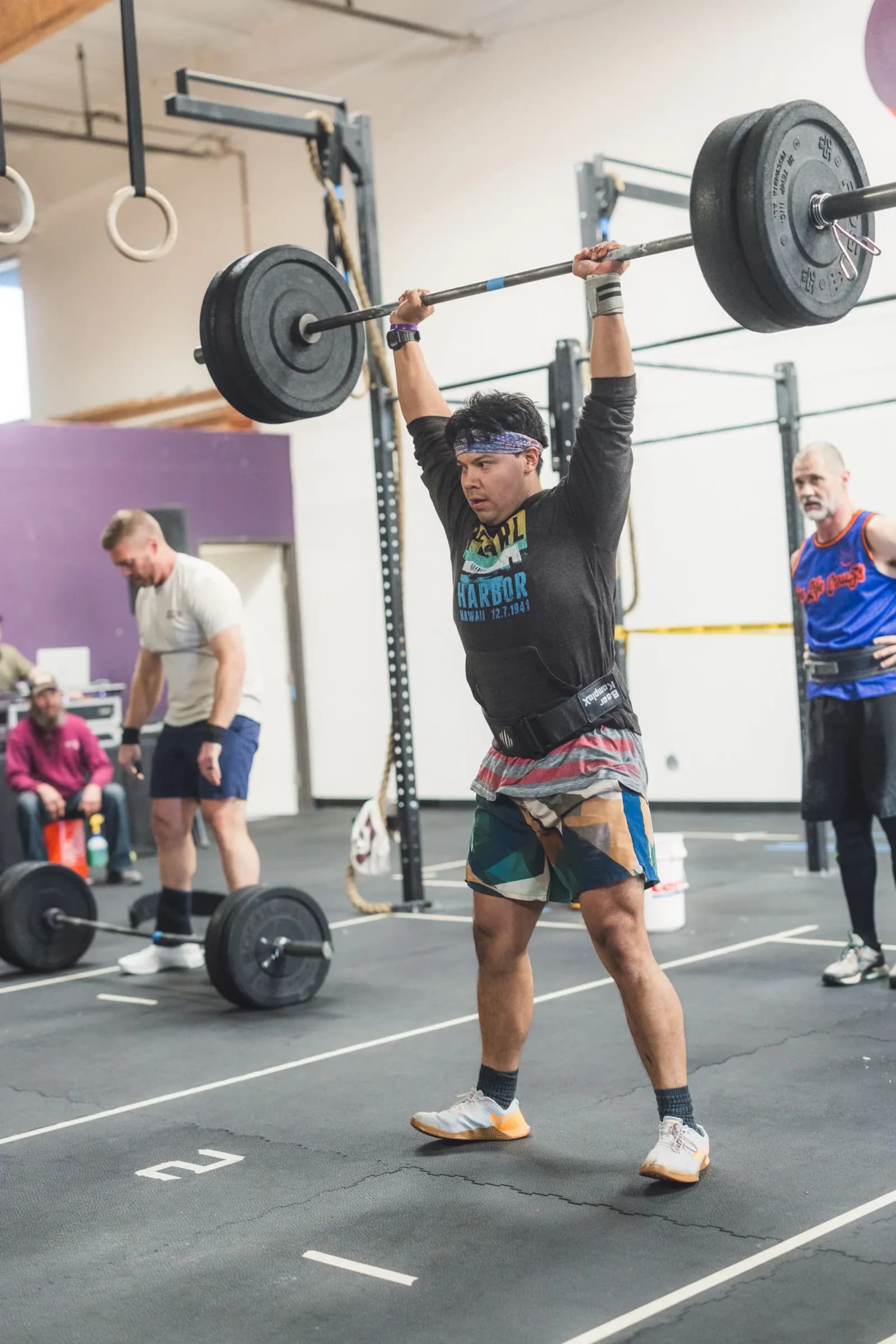 One Life member training with a kettlebell in a coach-led class