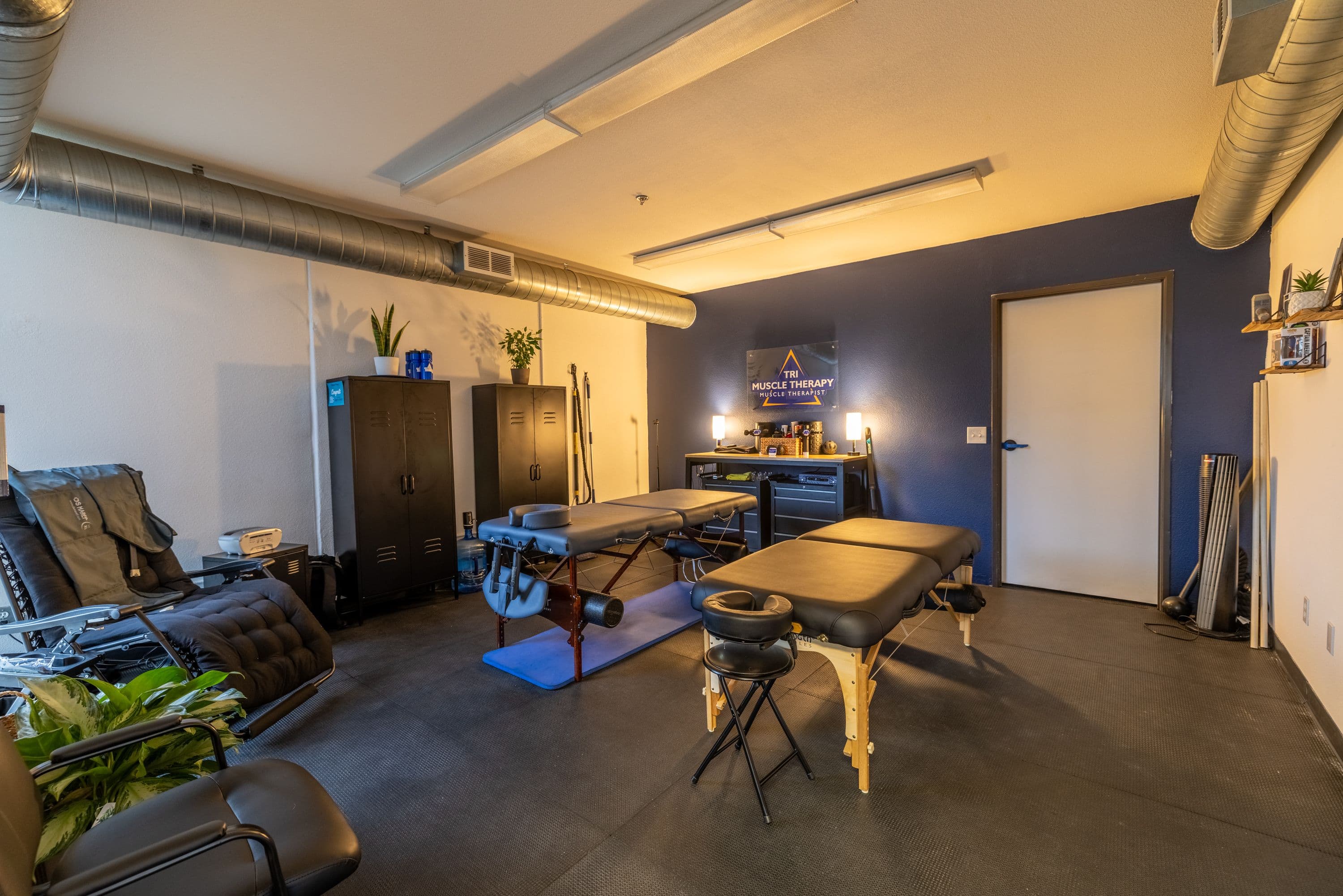 Private on-site recovery and bodywork room inside One Life CrossFit